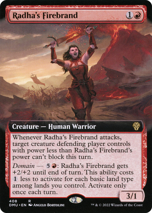 Radha's Firebrand (408) (Extended Art) - Foil