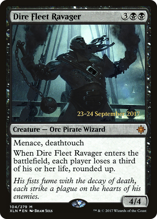 Dire Fleet Ravager (104) (Prerelease) - Foil