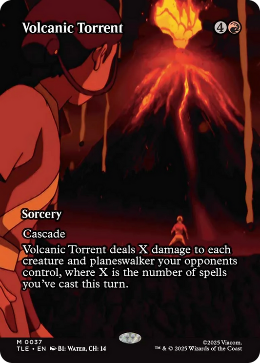 Volcanic Torrent (0037) (Borderless) - Foil tle
