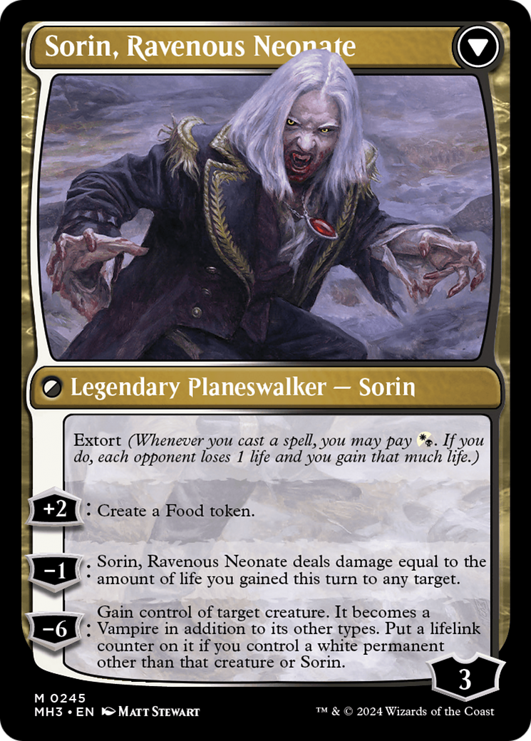 Sorin of House Markov // Sorin, Ravenous Neonate (MH3)