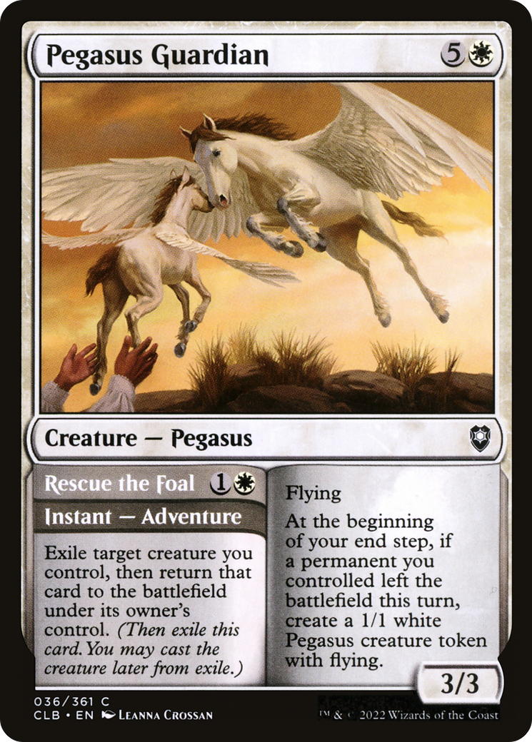 Pegasus Guardian // Rescue the Foal - Foil