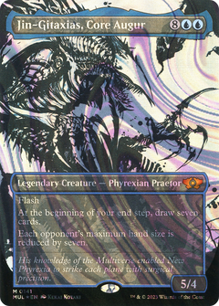 Jin-Gitaxias, Core Augur (0141) (Borderless) (Showcase) - Halo Foil