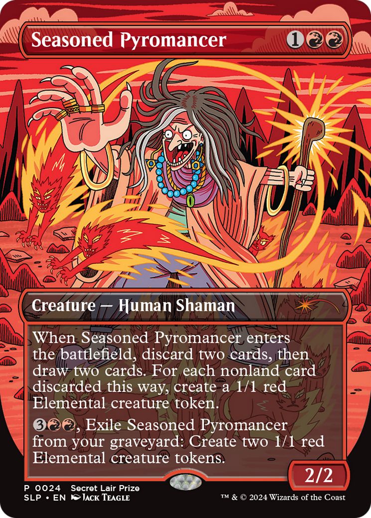 Seasoned Pyromancer (0024) (Borderless)