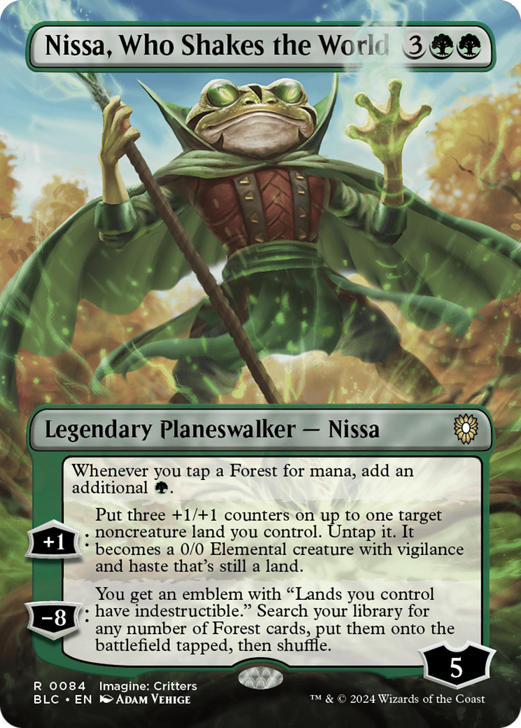 Nissa, Who Shakes the World (0084) (Borderless) (Showcase)
