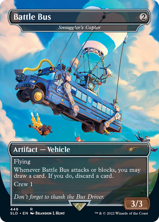 Battle Bus [Smuggler's Copter] (446) (Borderless) - Foil