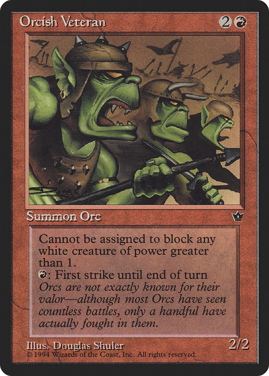Orcish Veteran (Illus. Douglas Shuler)