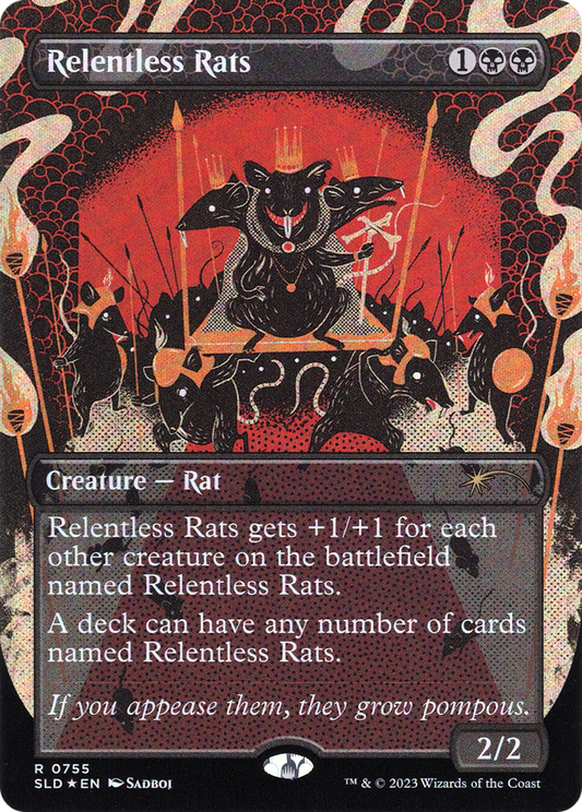 Relentless Rats (0755) (Borderless) - Foil