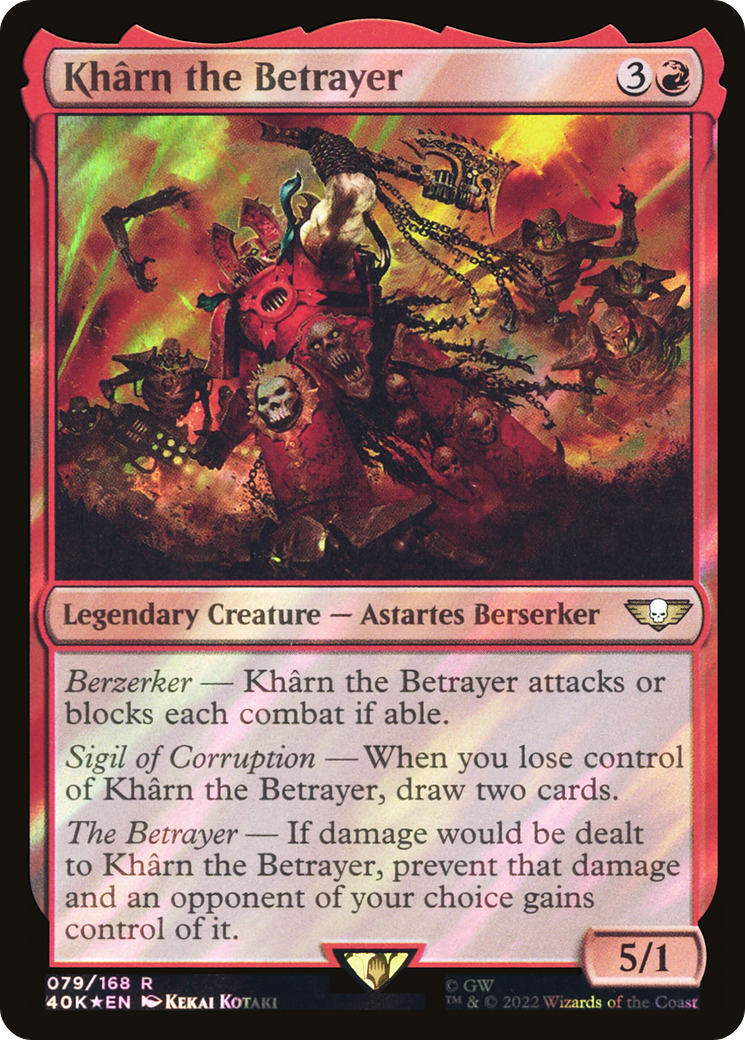 Kharn the Betrayer - Surge Foil