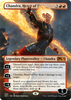 Chandra, Heart of Fire (283) (Borderless) - Foil