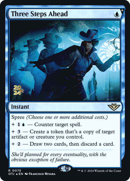 Three Steps Ahead (0075) (Prerelease) - Foil