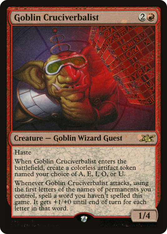 Goblin Cruciverbalist (396) - Galaxy Foil
