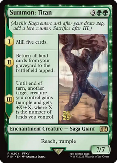 Summon: Titan (0204) (Prerelease) - Foil