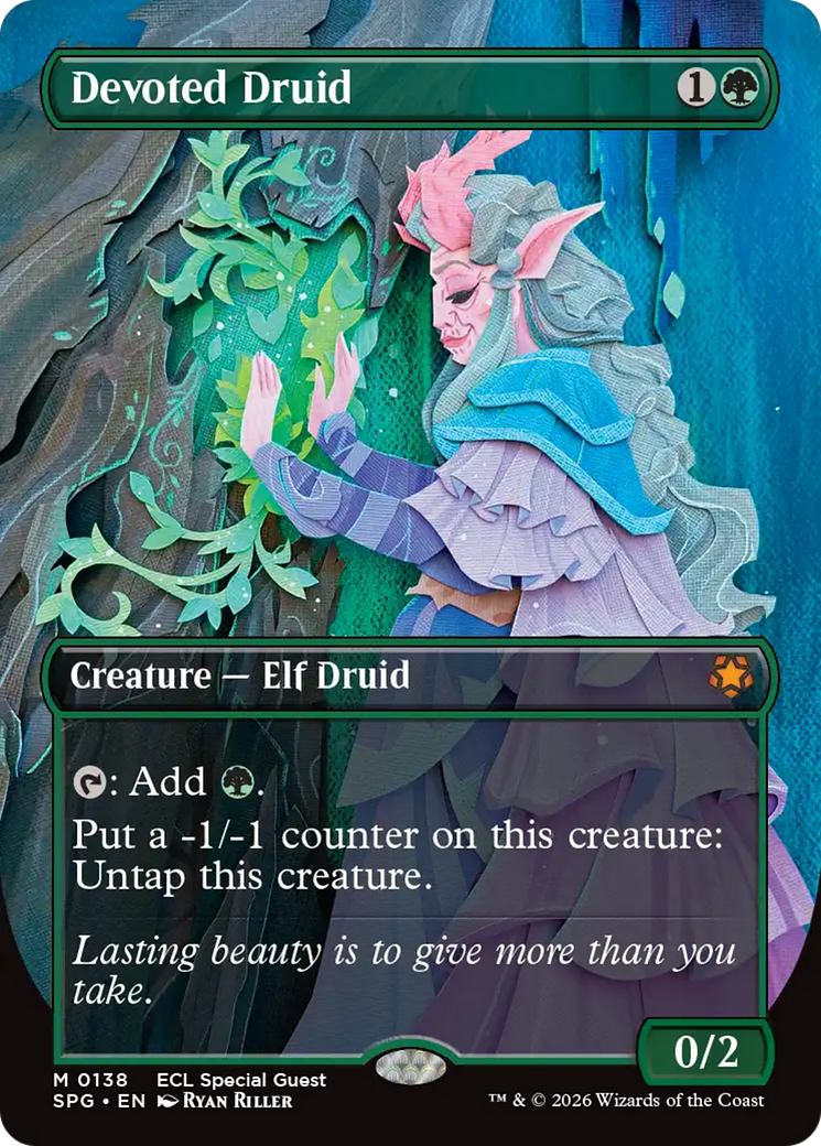 Devoted Druid (0138) (Borderless) (SPG) - Foil