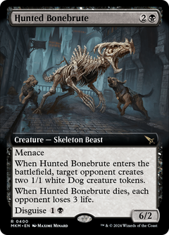 Hunted Bonebrute (0400) (Extended Art) - Foil