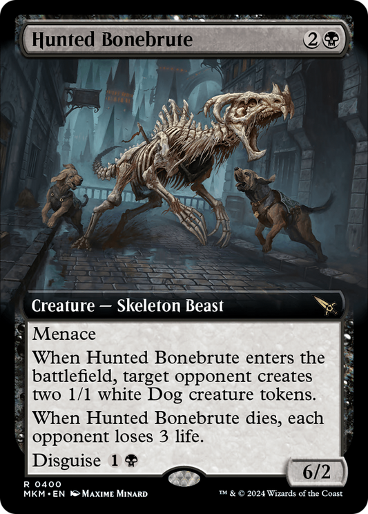 Hunted Bonebrute (0400) (Extended Art) - Foil
