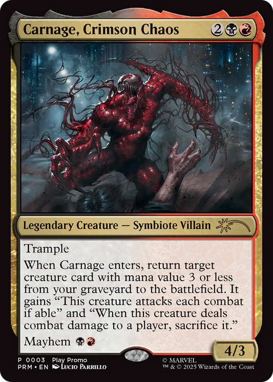 Carnage, Crimson Chaos (0001) (Play Promo) pw25