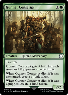 Gunner Conscript (0605) - Surge Foil