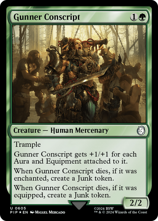 Gunner Conscript (0605) - Surge Foil