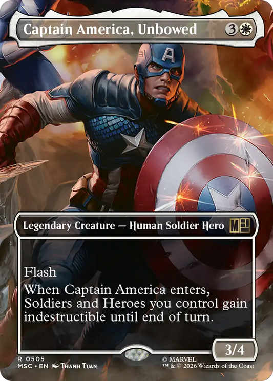 Captain America, Unbowed (0505) (Borderless) (MSC)