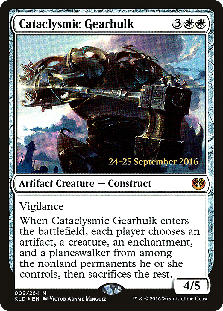 Cataclysmic Gearhulk (009) (Prerelease) - Foil