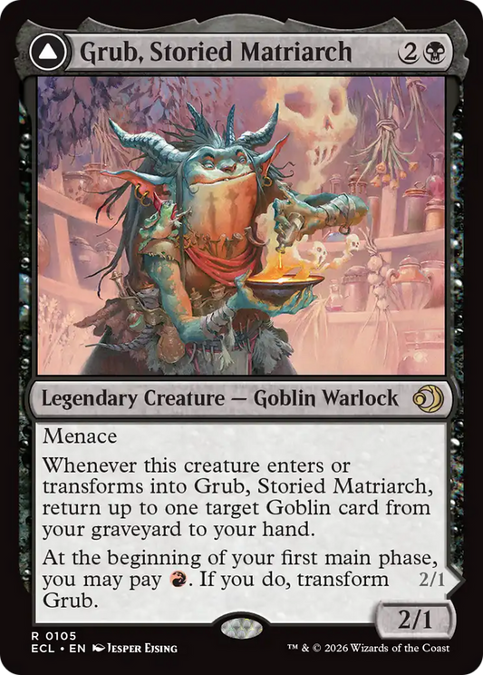 Grub, Storied Matriarch // Grub, Notorious Auntie (0105) (ECL) - Foil