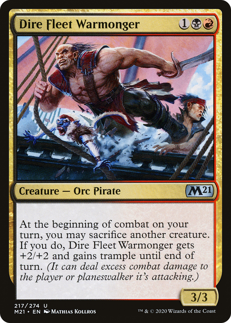 Dire Fleet Warmonger - Foil