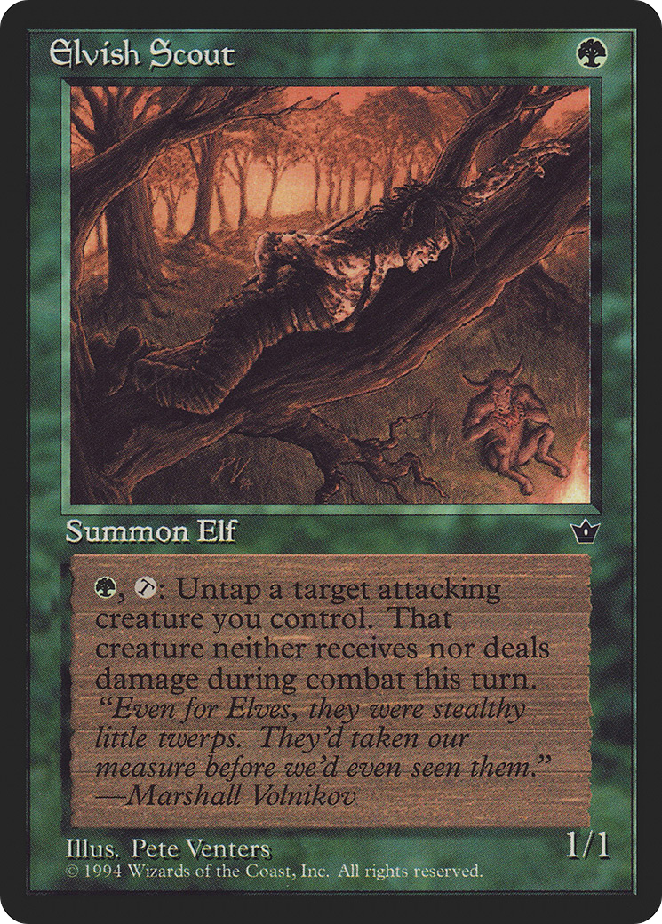 Elvish Scout (Illus. Pete Venters)