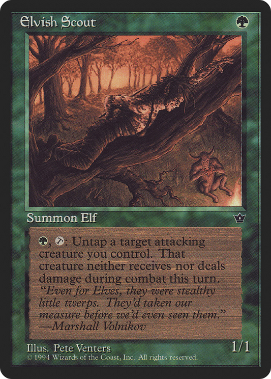 Elvish Scout (Illus. Pete Venters)