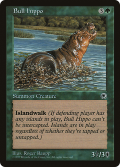 Bull Hippo (With Flavour Text)
