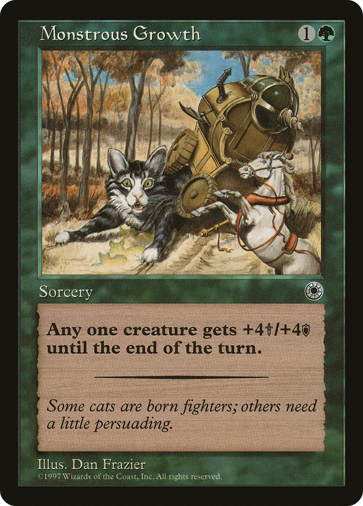 Monstrous Growth (With Flavour Text)