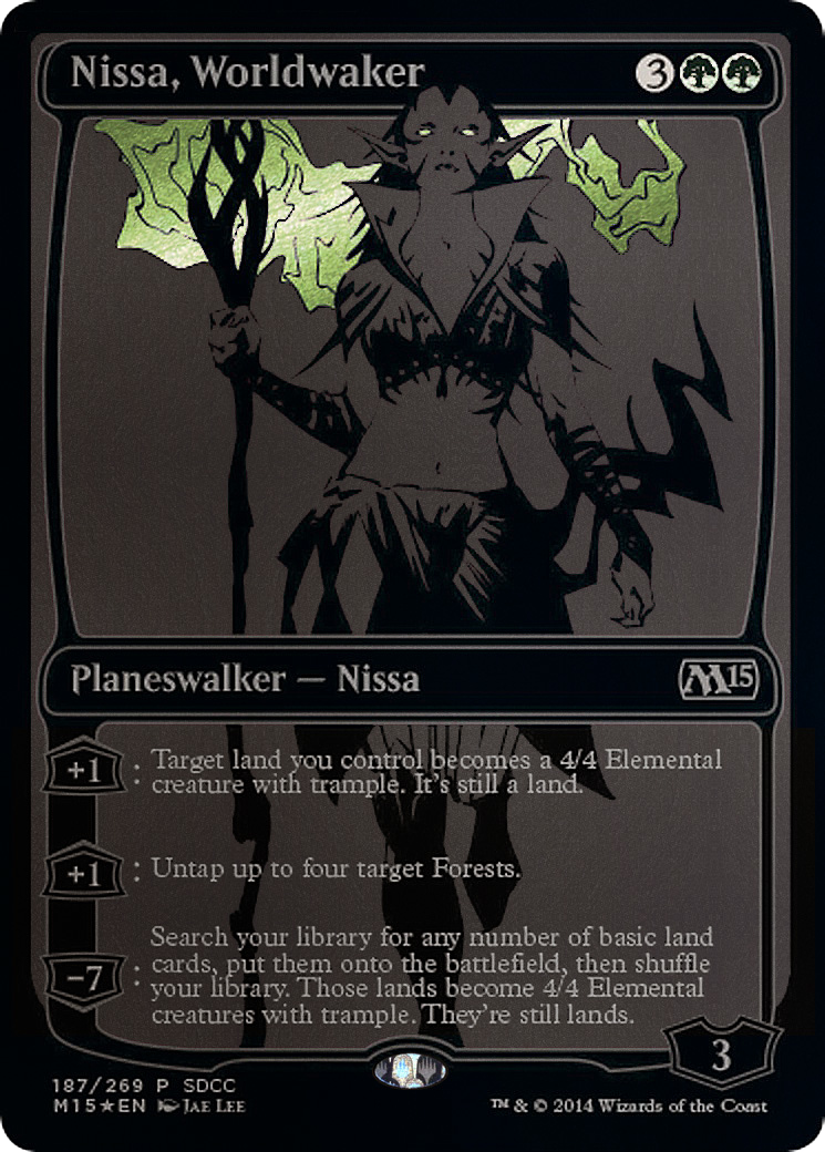 Nissa, Worldwaker (187) (2014) (SDCC) - Foil