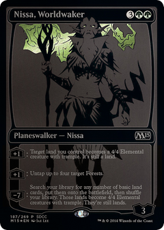 Nissa, Worldwaker (187) (2014) (SDCC) - Foil