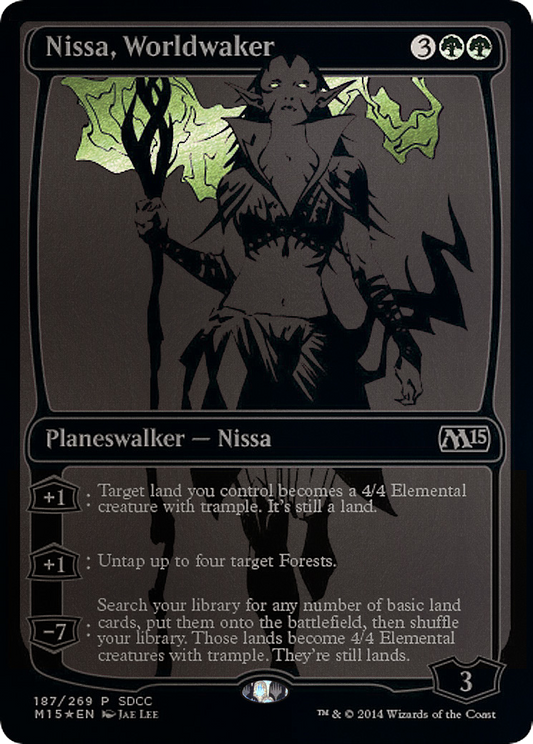 Nissa, Worldwaker (187) (2014) (SDCC) - Foil
