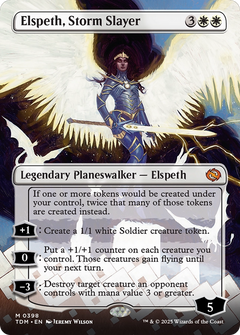 Elspeth, Storm Slayer (0398) (Borderless) - Foil