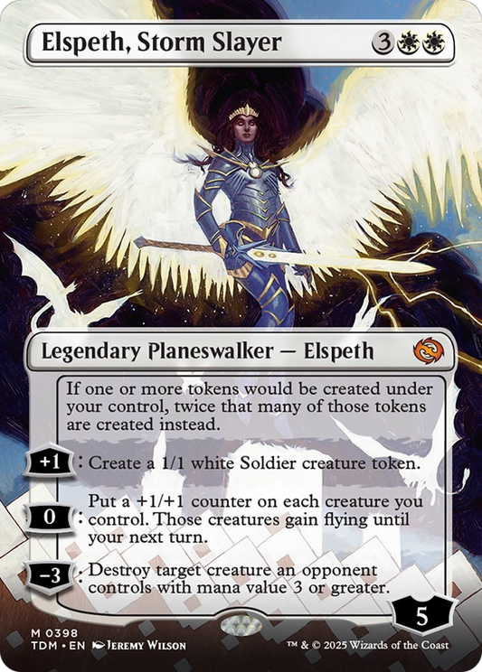 Elspeth, Storm Slayer (0398) (Borderless) - Foil