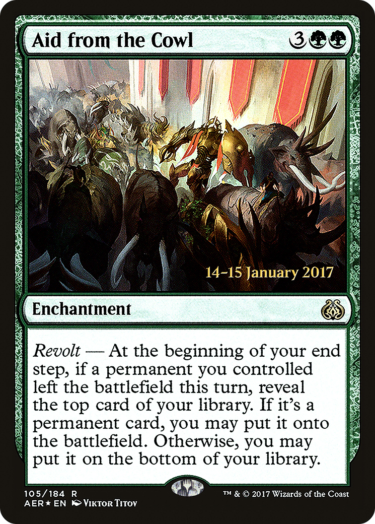 Aid from the Cowl (105) (Prerelease) - Foil