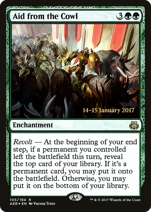 Aid from the Cowl (105) (Prerelease) - Foil