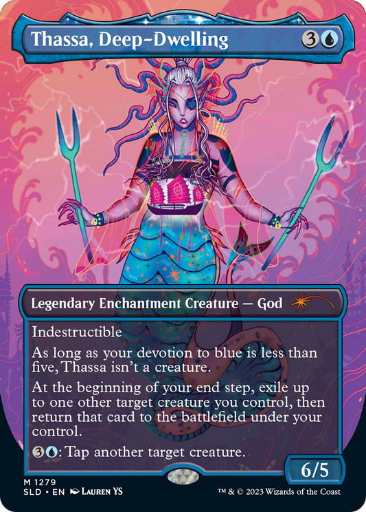 Thassa, Deep-Dwelling (1279) (Borderless) - Foil