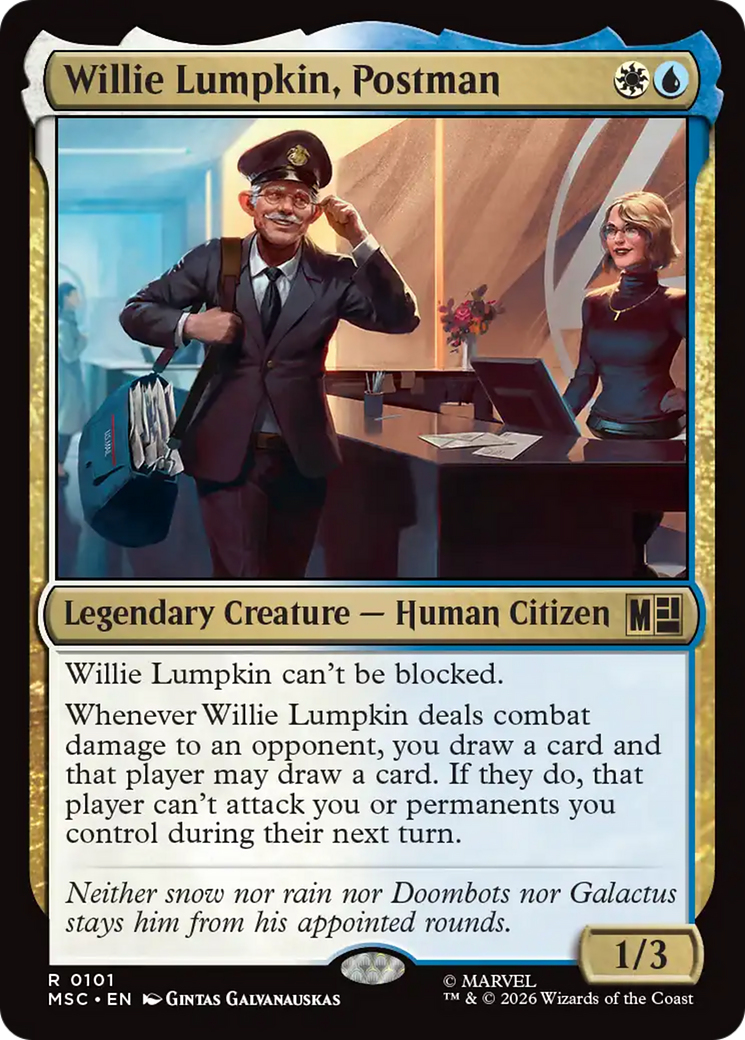 Willie Lumpkin, Postman (MSC)