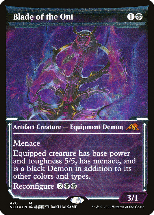 Blade of the Oni (420) (Showcase) - Foil Etched