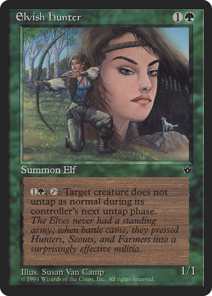 Elvish Hunter (Illus. Susan Van Camp)