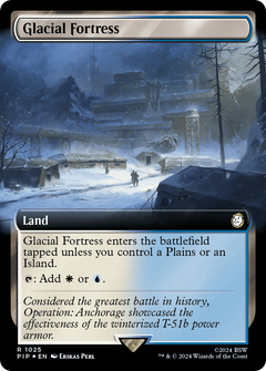 Glacial Fortress (1025) (Extended Art) - Surge Foil