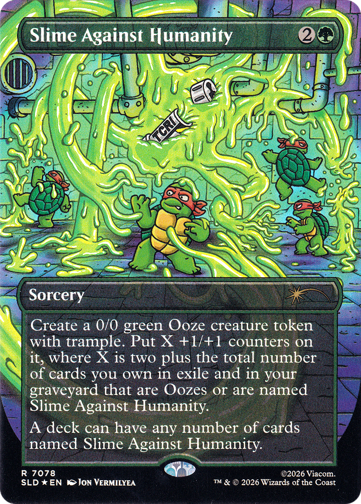 Slime Against Humanity (7078) (Borderless) (SLD) - Foil
