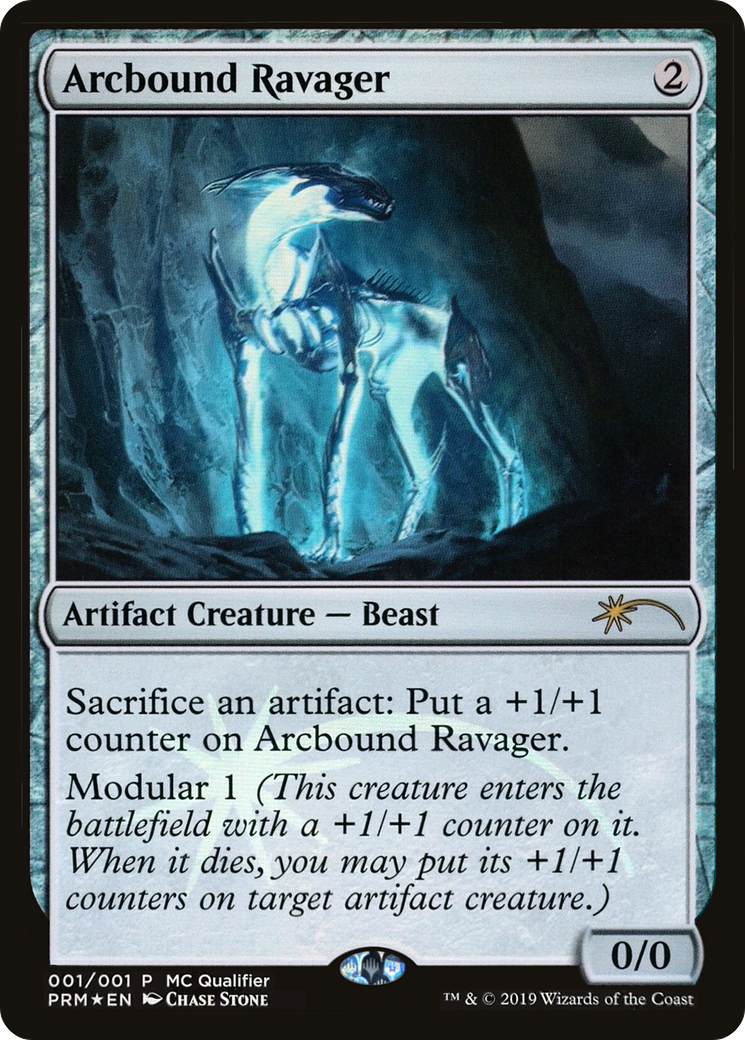 Arcbound Ravager (001) (MC Qualifier) - Foil
