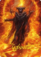 Sauron, the Dark Lord (21/81) Art Card (ALTR) - Gold-Stamped Signature
