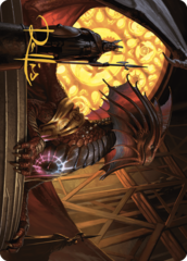 Niv-Mizzet, Guildpact (21/49) Art Card (AMKM) - Gold-Stamped Signature