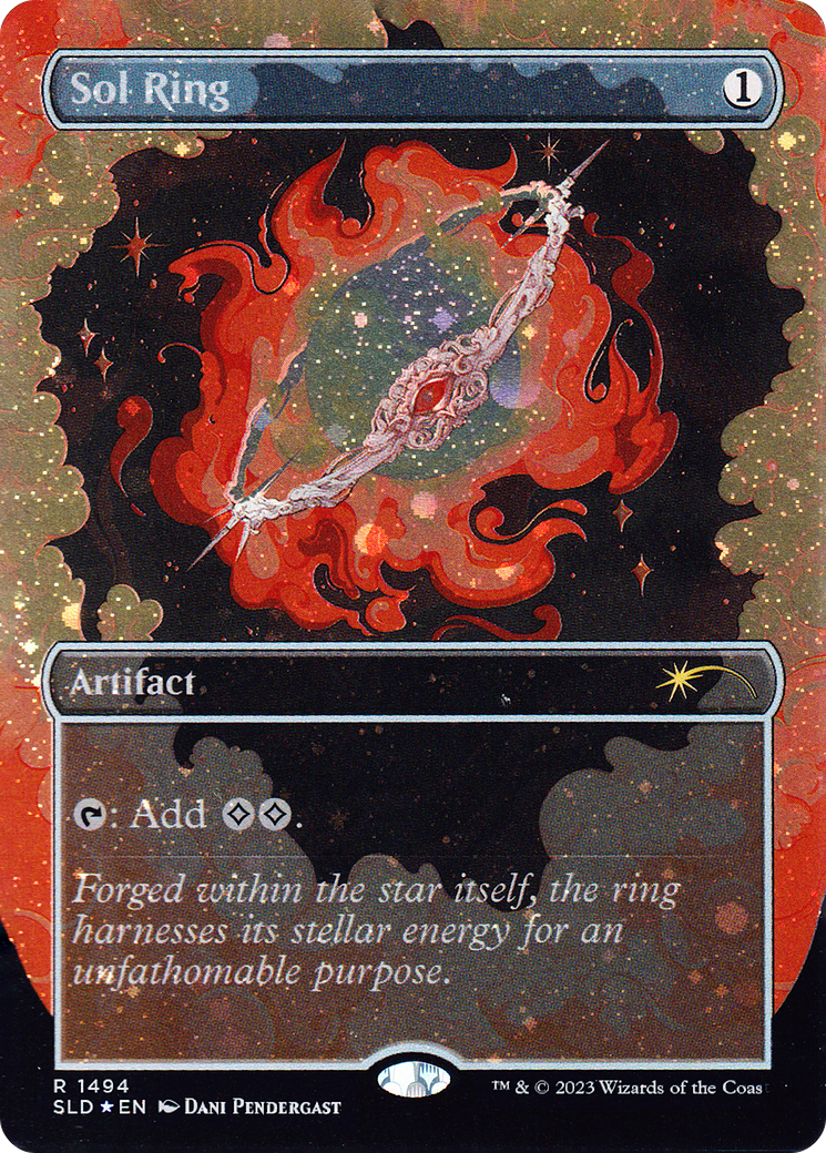 Sol Ring (1494) (Borderless) - Galaxy Foil