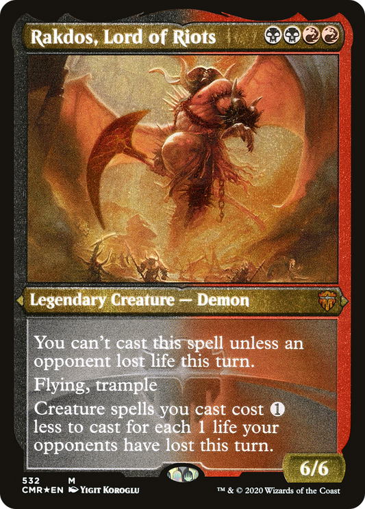 Rakdos, Lord of Riots - Foil Etched