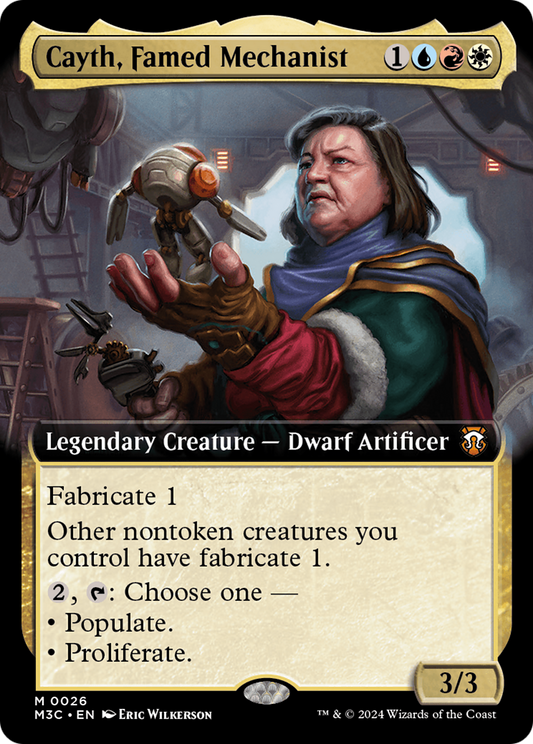 Cayth, Famed Mechanist (0026) (Extended Art) - Foil