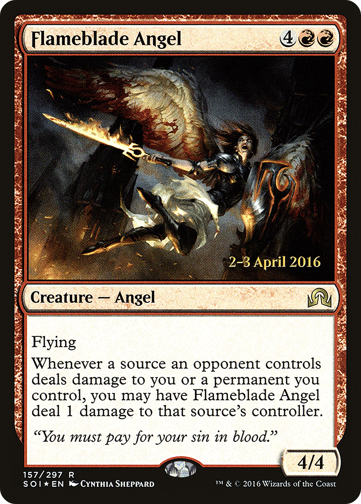 Flameblade Angel (157) (Prerelease) - Foil